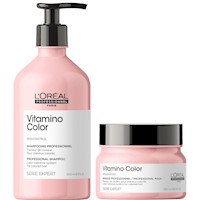 Shampoo Cabello Teñido 500ml + Mascarilla 250ml LOreal Vitamino Color